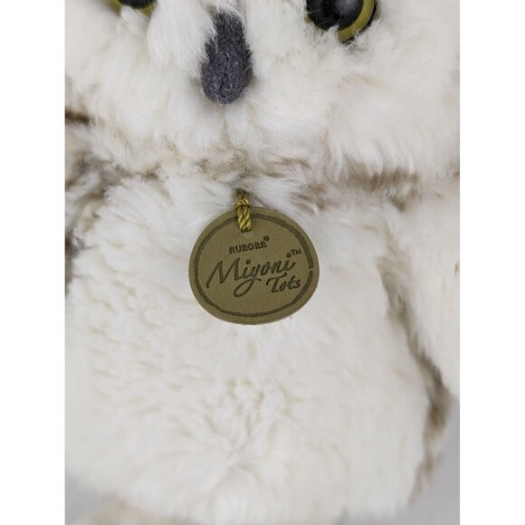 Miyoni Tots Snowy Owl by Aurora Plush 9 Inch Stuffed Animal Toy - Picture 5 of 8